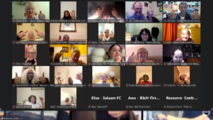 Screenshot photo of AGM meeting on zoom